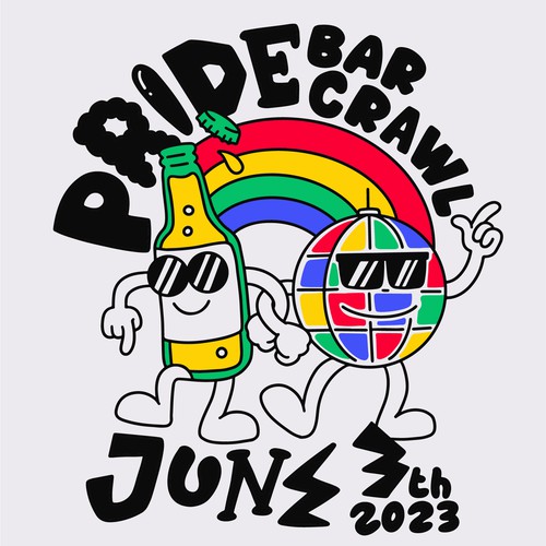 pride bar claw t-shirt design