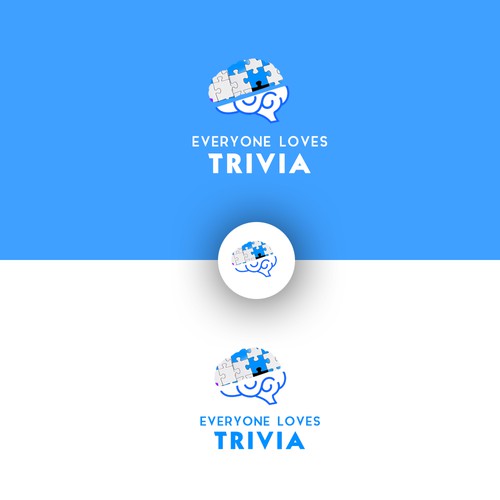 logo concept for a game trivia