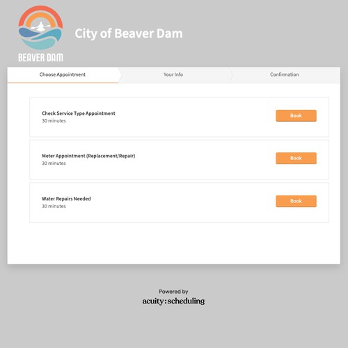 City of Beaver Dam Acuity Scheduling