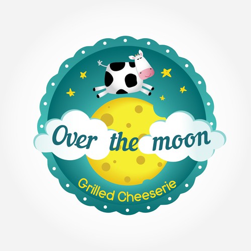 The logo for food truck featuring gourmet grilled cheese for children 