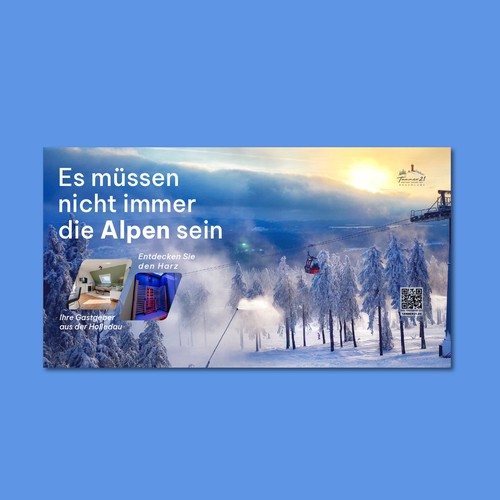 Advertising banner for a cinema
