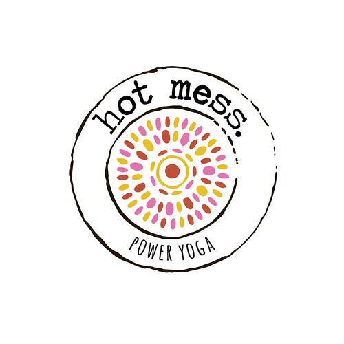 logo for awesome yoga studio