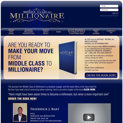 INNOVATIVE designer needed to CREATE CLASSY WEB PAGE
