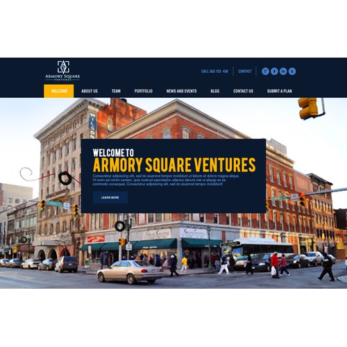Website for a venture fund