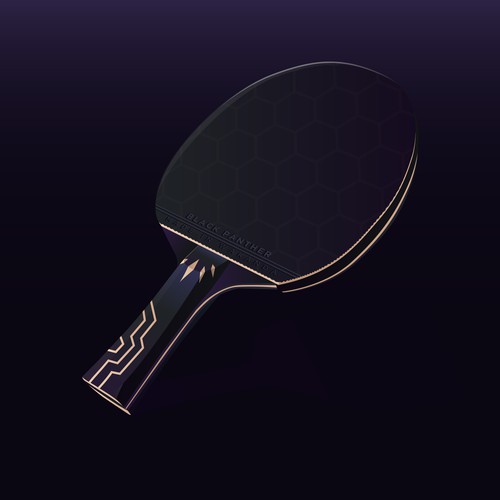 Black Panther Table Tennis Racket
