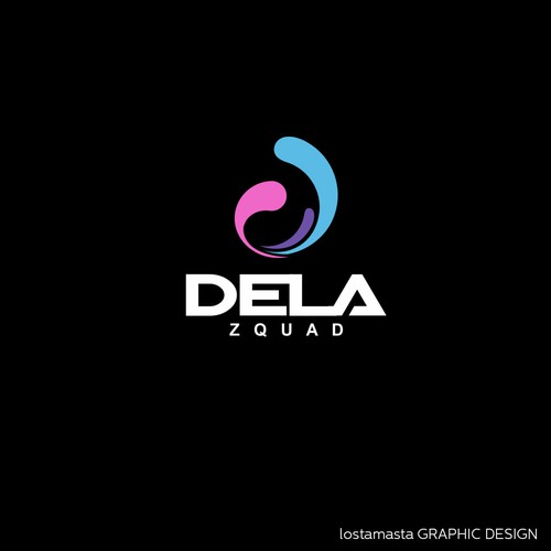 Bold simple logo for Dela Squad