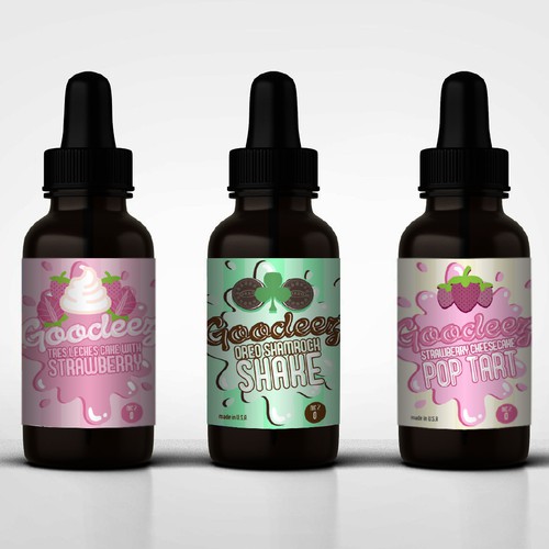 Dessert Vape Juice Label