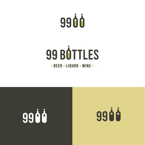 Logo concept for a high end wine and whiskey shop