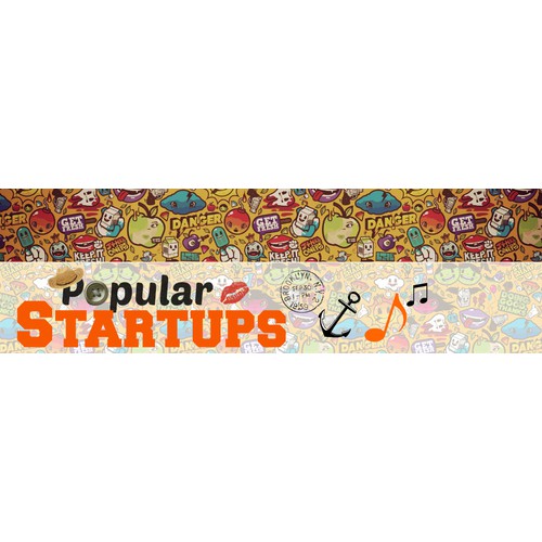 Design Web Banner and Card for "Popular Startups"