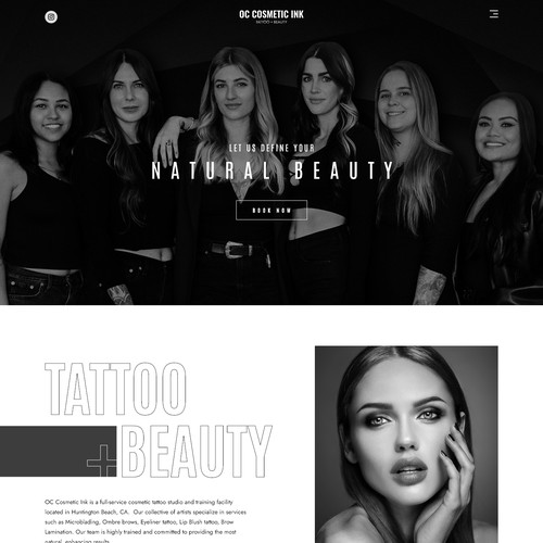 Cosmetic Tattoo Studio Website design