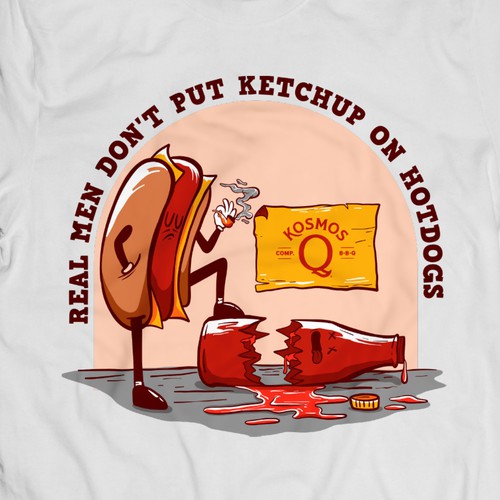 Hot dog VS Sauce Character design