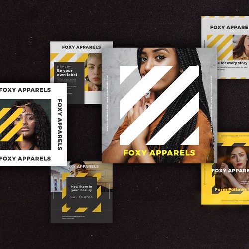 Social Media Posts fro Foxy Apparels.