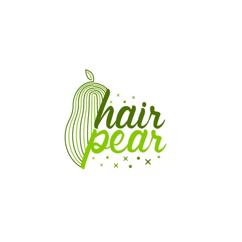 HairPear Logo Concept