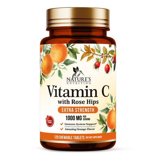 Vitamin C Orange Flavor - Design Needed for Nature's Nutrition