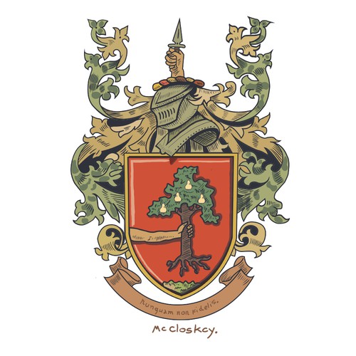 A crest design for an Irish Family