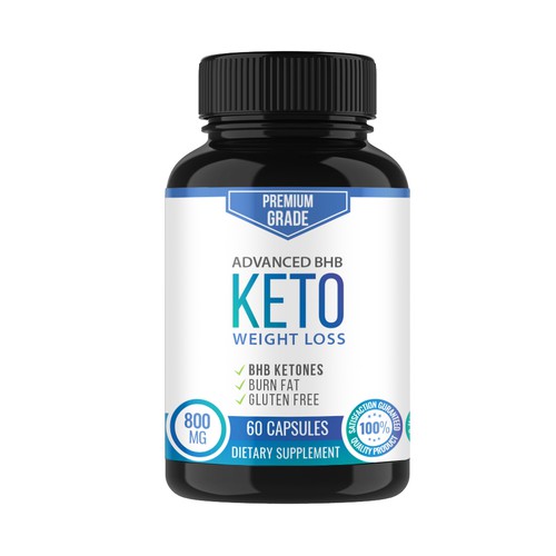 Keto Supplement Label Design