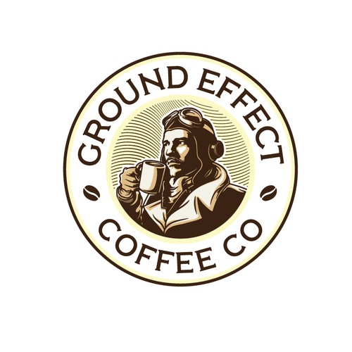 ground effect coffee logo design 