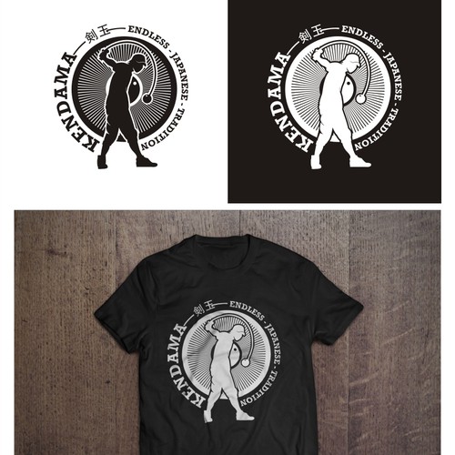 Create a silhouette design of a player and our logo.