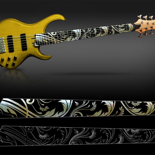 Design Neck Inlay for Custom 6-String Bass
