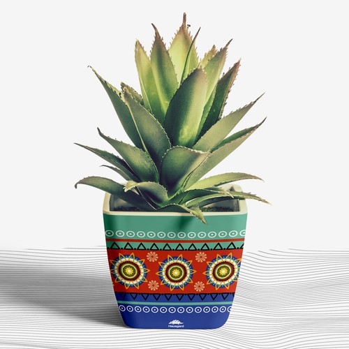 Flowerpot Pattern Design