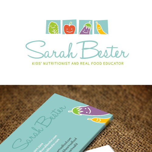 Logo and Business Card for Kids Nutritionist