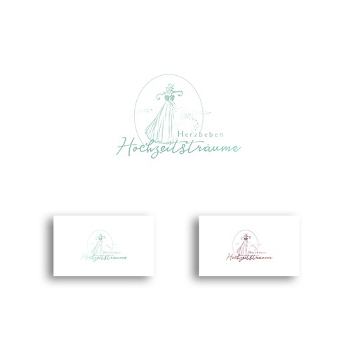 Elegant feminine logo for especial wedding dress and accessories boutique