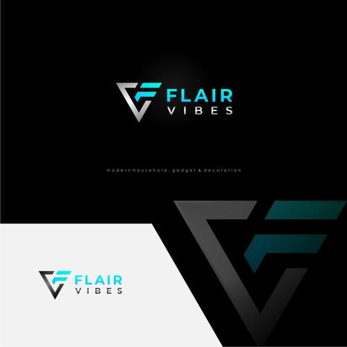winning logo design for Flair Vibes