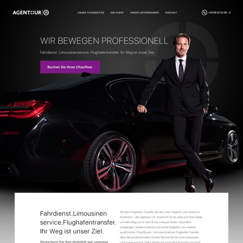 Luxury Chauffeur Service Website Design