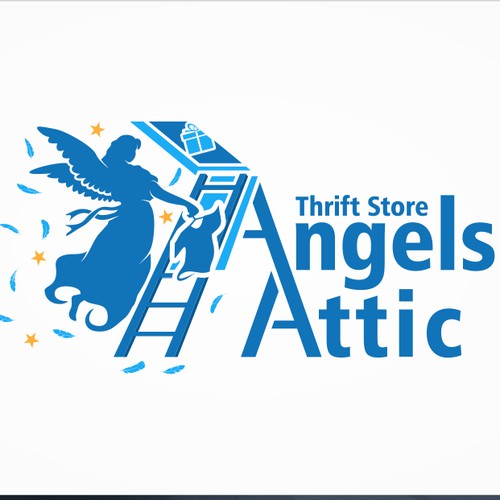 Angels Attic logo design