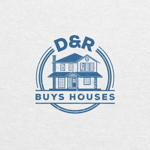 Logo for D&R buys houses 