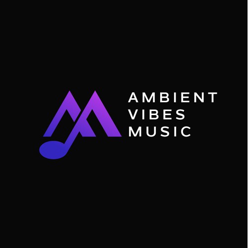 Modern logo for Ambient Vibes Music.