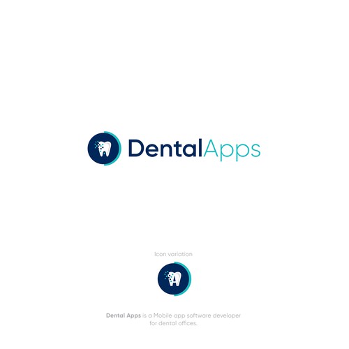 Logo for dental software company