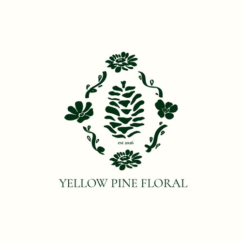 logo concept for flower farm