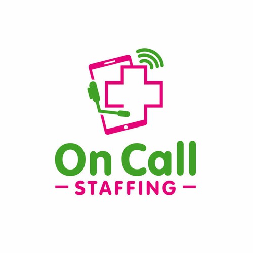 logo for marketable Home Health/Nurse Staffing Agency "On Call Staffing"
