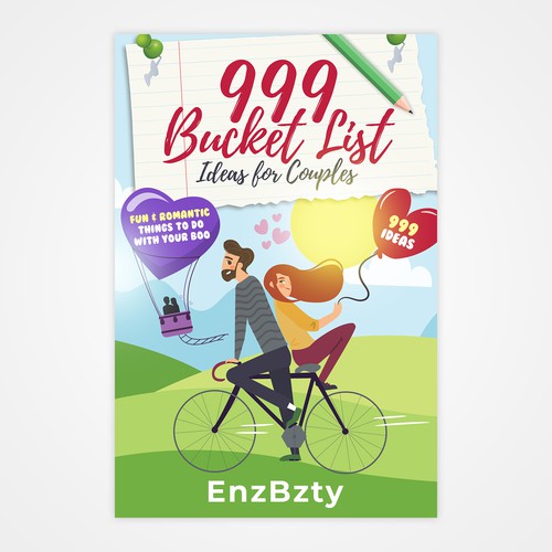 Book cover for "999 Bucket List Ideas for Couples"