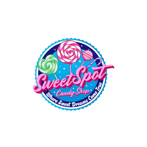 logo concept for candy shop