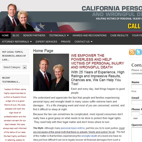 Header for Trial Lawyer of the Year Web Site!
