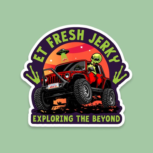 ET Fresh Jerky Sticker - Exploring The Beyond