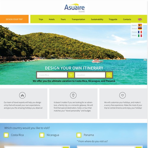 Web page design contest entry