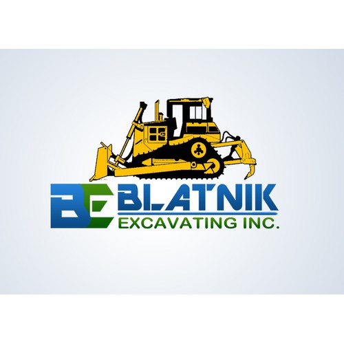 logo for blatnik excavating 