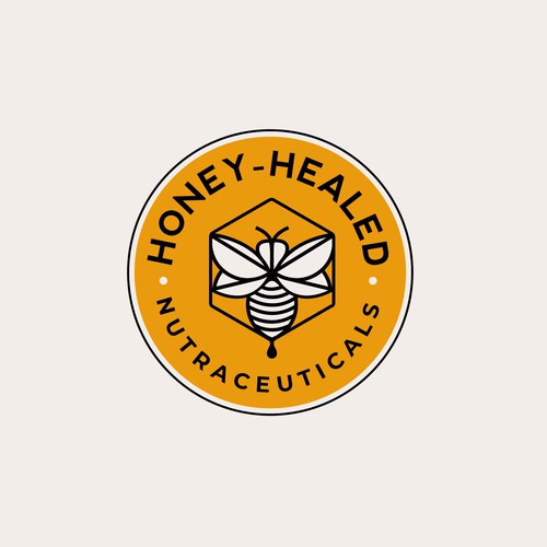 Bee-Inspired Logo for Supplement Brand
