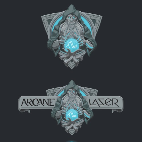 Logo design for tabletop role playing games engraving company