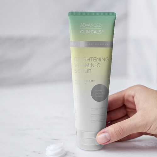 Brightening Vitamin C Scrub Package Design