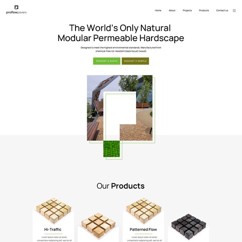 website design for landscape services
