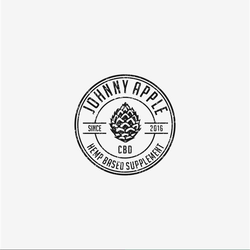 Vintage Logo for Johnny Apple CBD