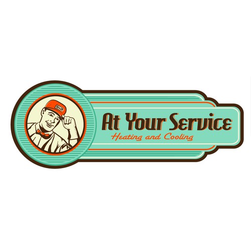 create a winning logo for a HVAC (heating & Air company) Vintage/retro!