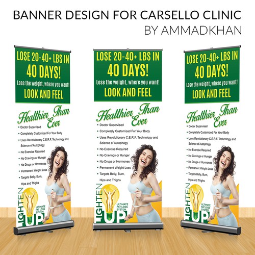 Fitness Banner Design for Carsello Clinic