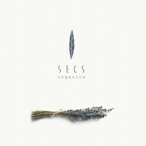 SECS Organics cosmetic company brand identity