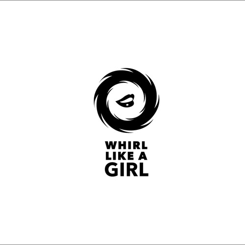 WHIRL LIKE A GIRL - Girl Power Brand - Tornado of Hair to Symbolize GIRL POWER - NO AI