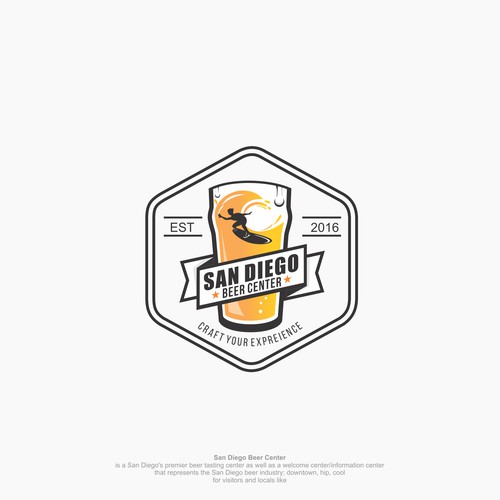 Hip and Cool logo concept for Beer Center